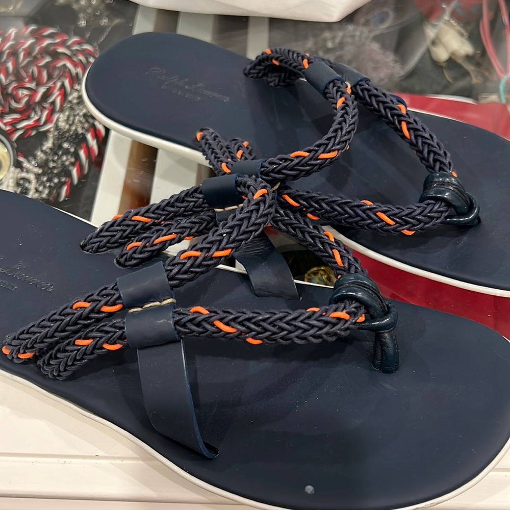 ralph lauren rope detail mens flip flop